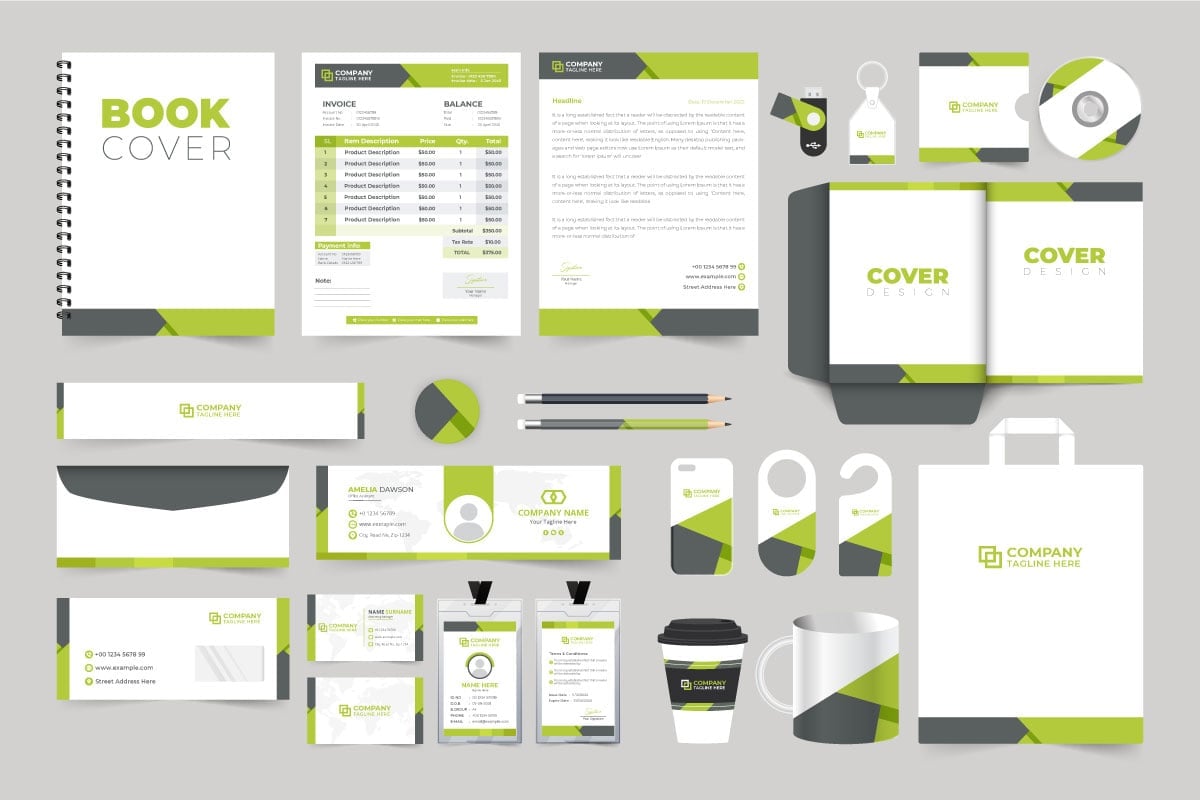 Kit Graphique #309947 Identit Marque Divers Modles Web - Logo template Preview