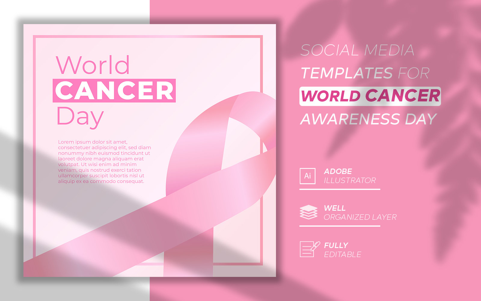 Template #309973 Cancer Day Webdesign Template - Logo template Preview