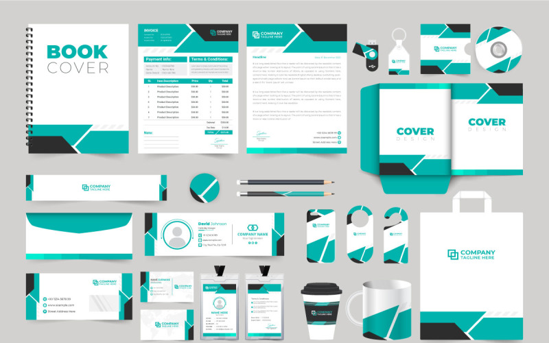 Company brand promotion template vector Corporate Identity