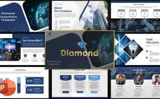 Diamond - Pitch deck PowerPoint template