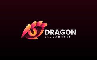 Dragon Gradient Colorful Logo Template 1