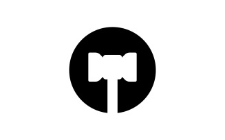 Hammer logo vector illustration design V6