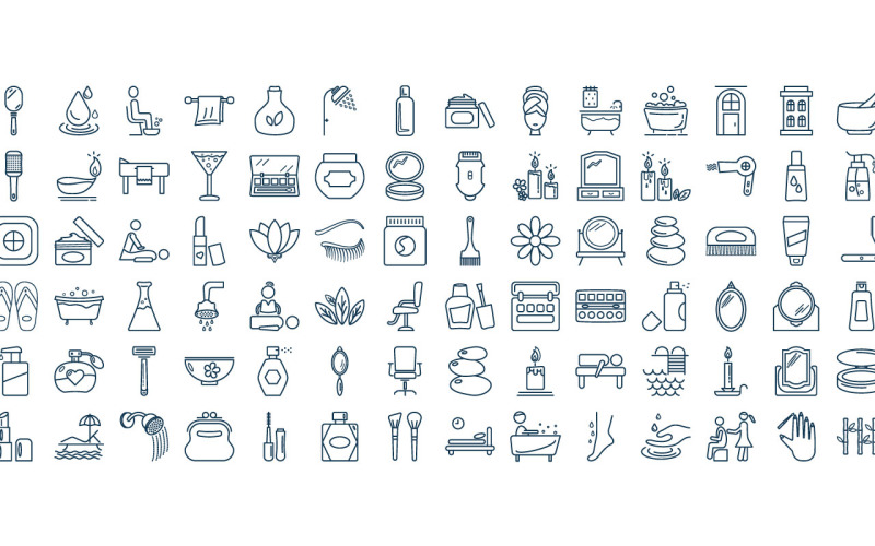 Beauty and Spa Vector icons | AI | EPS | SVG Icon Set