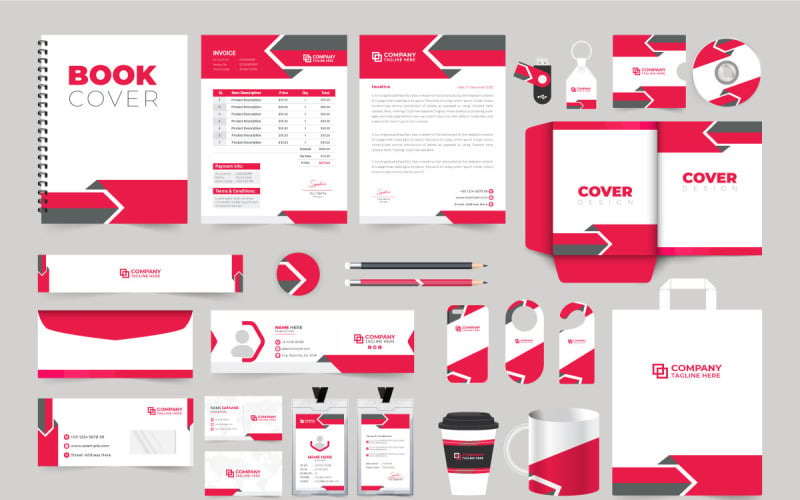 Brand identity template collection vector Corporate Identity