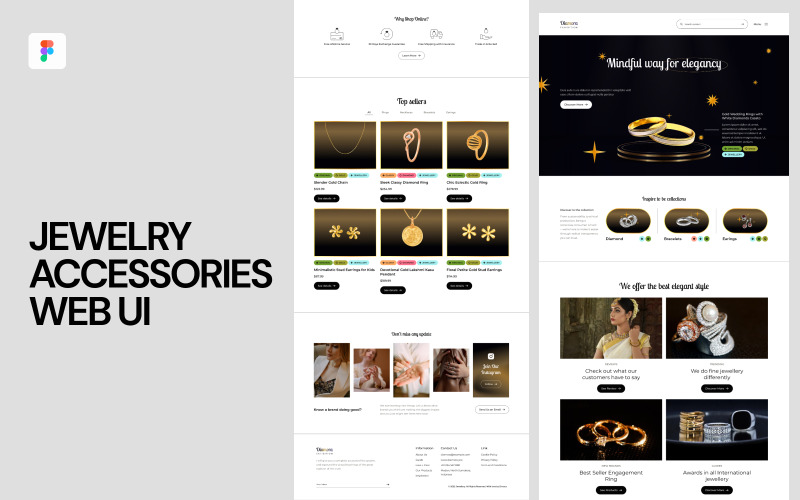 Jewelry Accessories Web UI UI Element