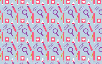 Repeating science pattern background