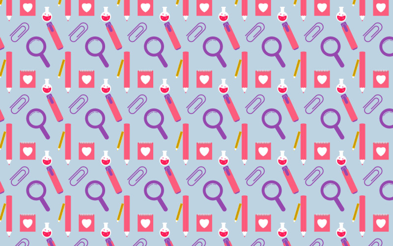 Repeating science pattern background Pattern