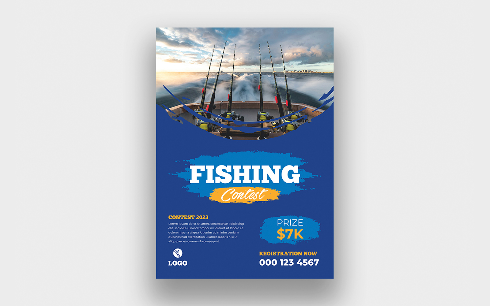 Template #310108 Fish Flyer Webdesign Template - Logo template Preview