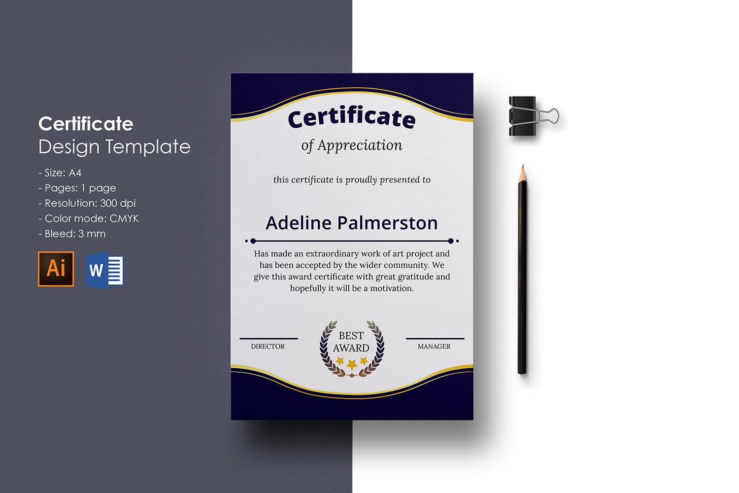 Template #310155 Certificate Template Webdesign Template - Logo template Preview