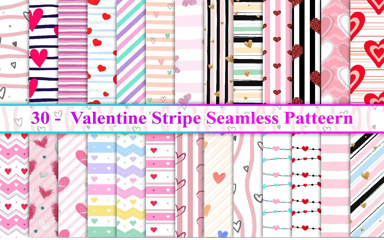 Kit Graphique #310163 Valentine Stripe Divers Modles Web - Logo template Preview