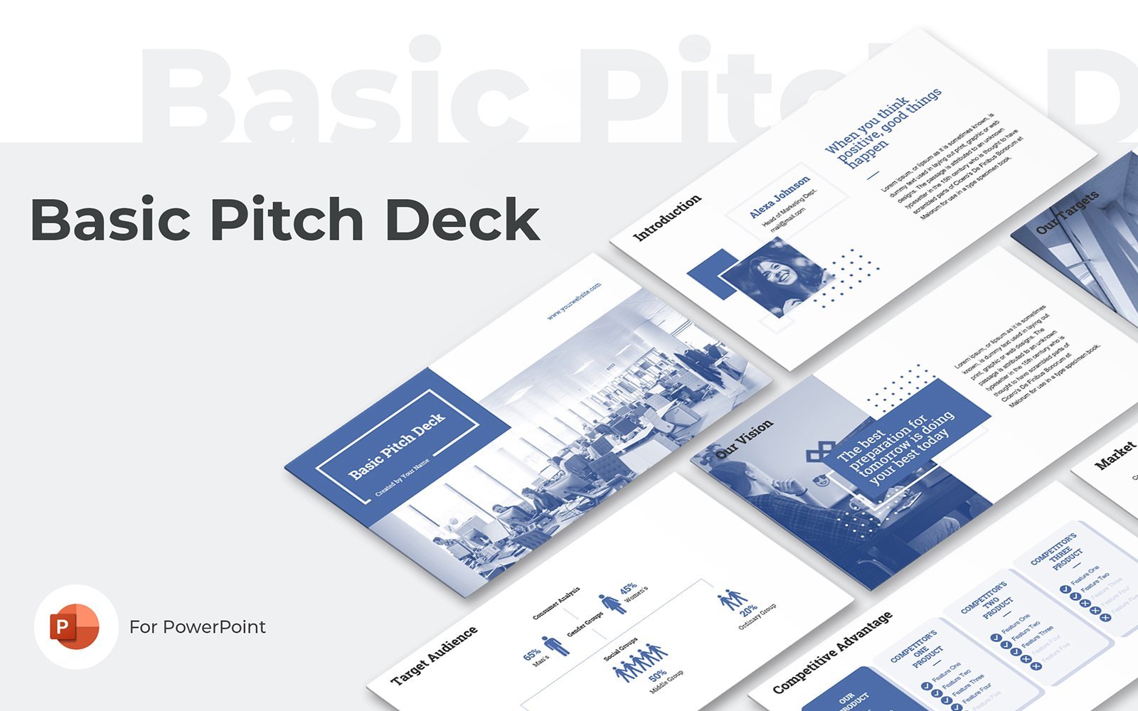 Template #310177 Deck Pitchdeck Webdesign Template - Logo template Preview