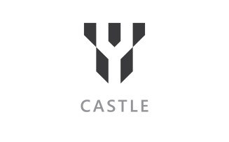 Castle vector Logo icon Template vector Design V1
