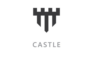 Castle vector Logo icon Template vector Design V2