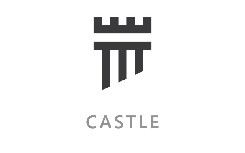 Castle vector Logo icon Template vector Design V3 Logo Template