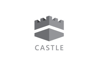 Castle vector Logo icon Template vector Design V4
