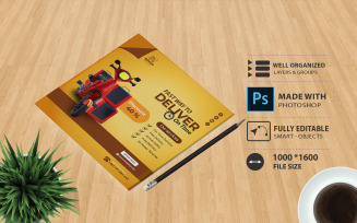 Courier Company Flyer Template - Shipping - Other Template