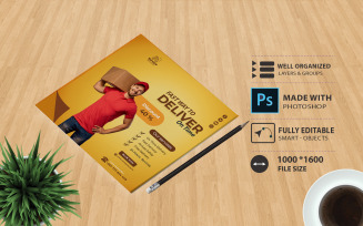 Courier Company Flyer Template - Shipping