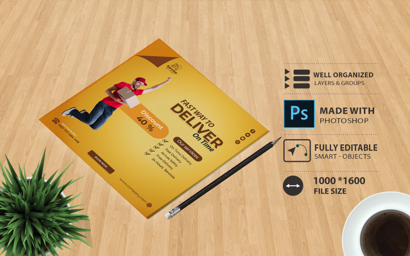 Courier Company Ttemplate - Shipping - Delivery Corporate Identity