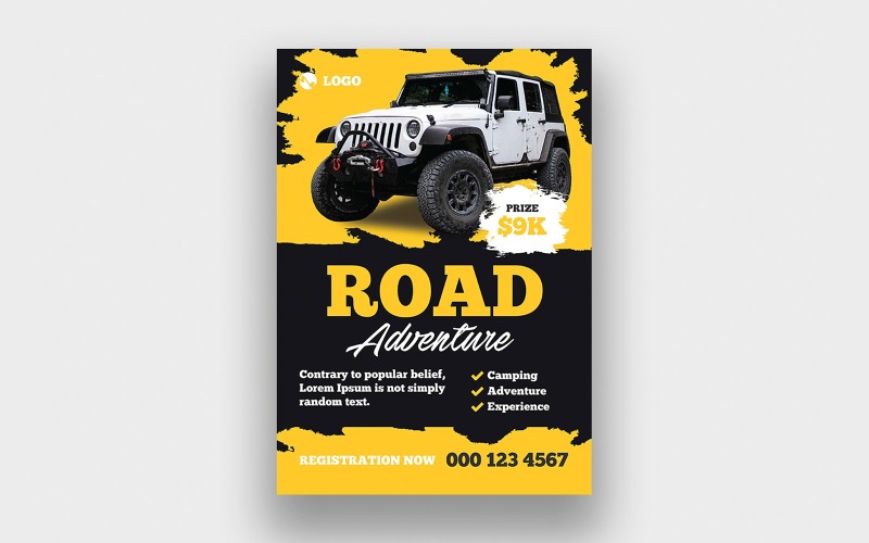 Off-road Flyer Design Template Corporate Identity