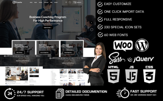 Coacha - Coaching & Online Courses WooCommerce WordPress Theme