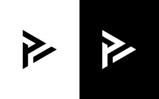 Play vector logo icon. Video icon design template. Music player V4