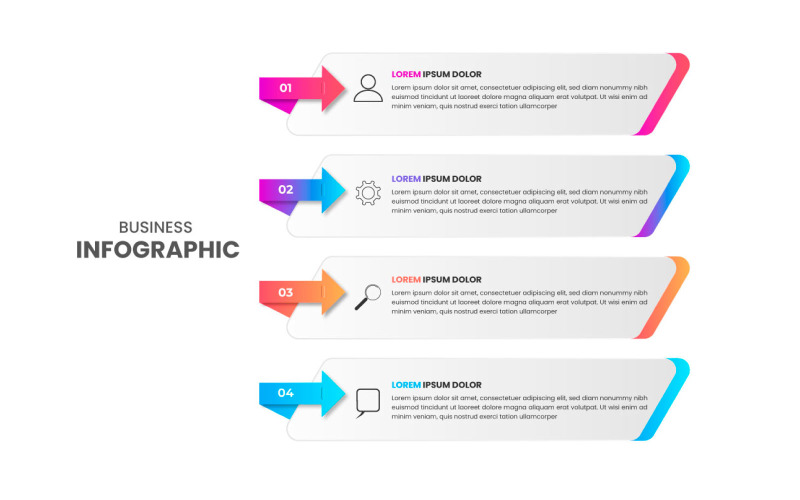 Presentation business infographic design template vector idea Illustration