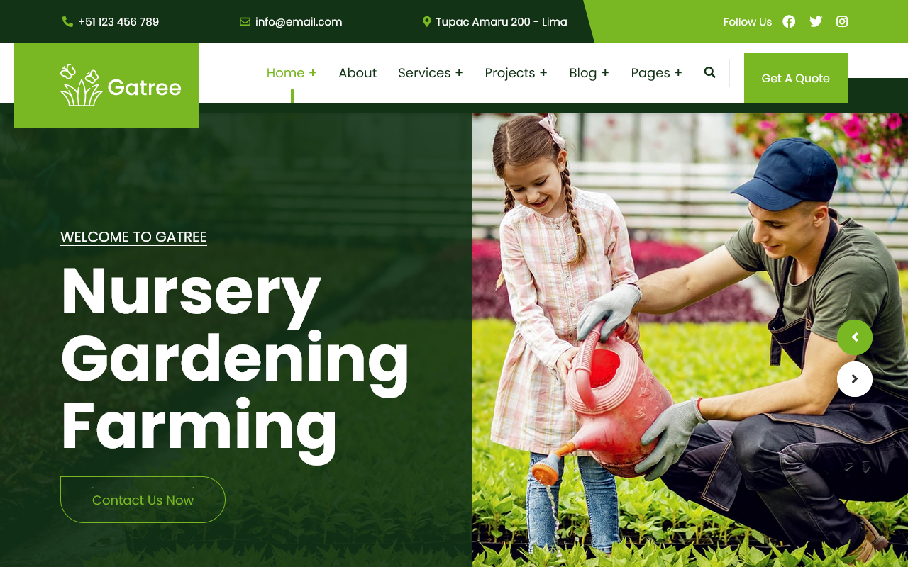 Gatree - Gardening and Landscaping Joomla 4 & 5 Template