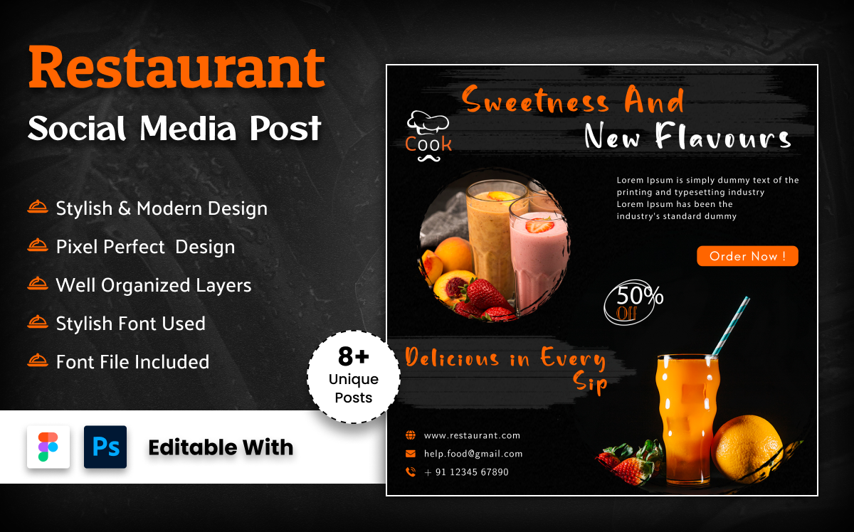 Kit Graphique #310367 Alimentation Marketing Divers Modles Web - Logo template Preview