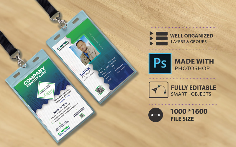 Corporate Identity Card Template Design - Greene