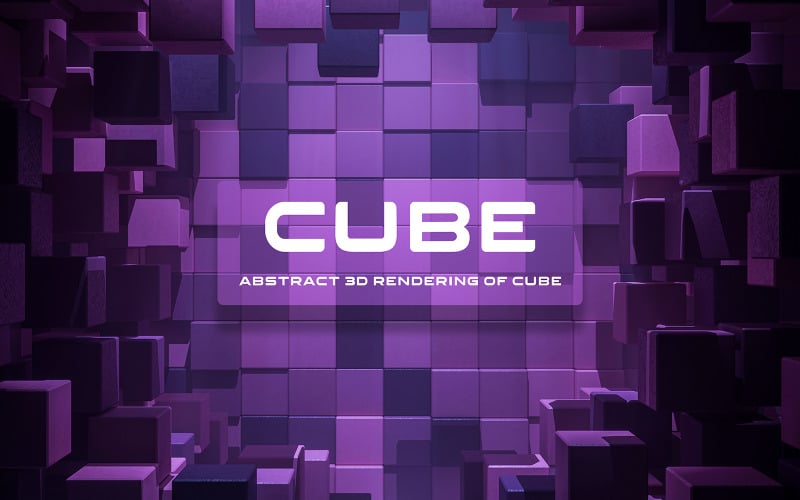 3D Cube Abstract Background