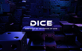 3D Dice Abstract Background 2