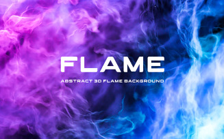3D Flame Abstract Background