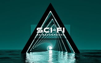 3D Sci-Fi Background Graphic 11