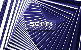 3D Sci-Fi Background Graphic 7