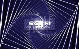 3D Sci-Fi Background Graphic