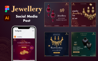 Jewellery - Social Media Post Design Template