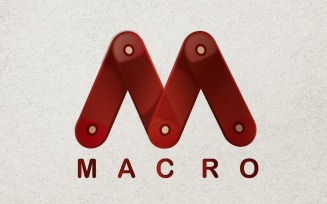MACRO M Letter Logo TEMPLATE