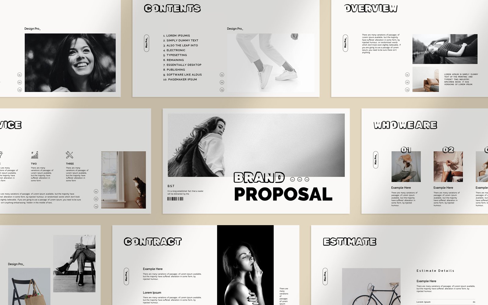 Kit Graphique #310410 Brand Proposal Divers Modles Web - Logo template Preview