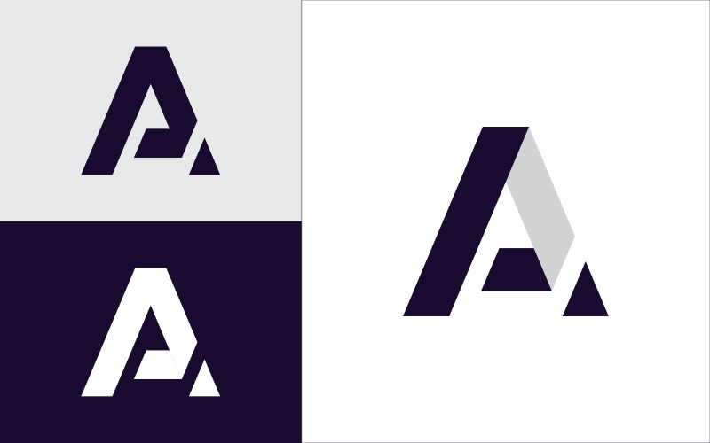 A letter logo, identity business symbol V4 Logo Template