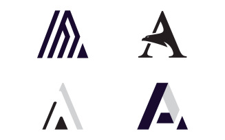A letter logo, identity business symbol V5