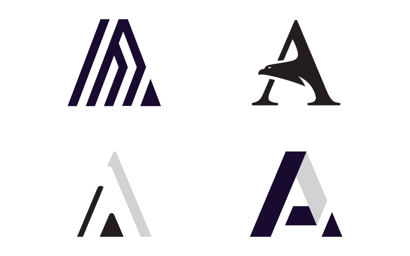 A letter logo, identity business symbol V5 Logo Template