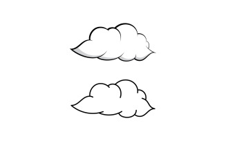 Abstract cloud logo icon vector template design V1