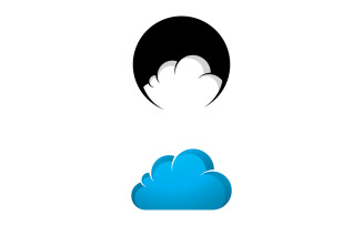 Abstract cloud logo icon vector template design V2