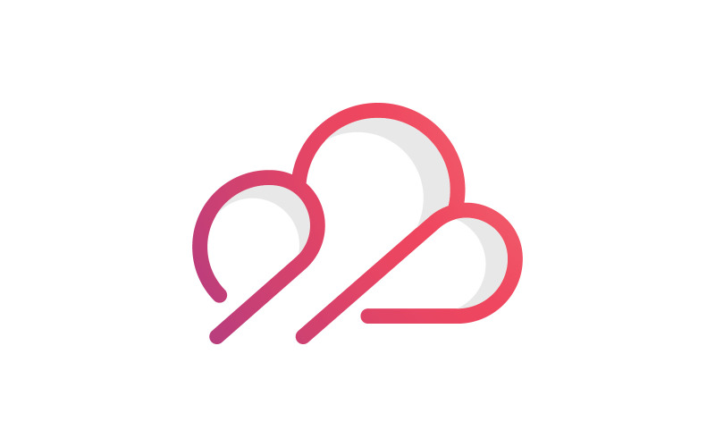 Abstract cloud logo icon vector template design V5 Logo Template