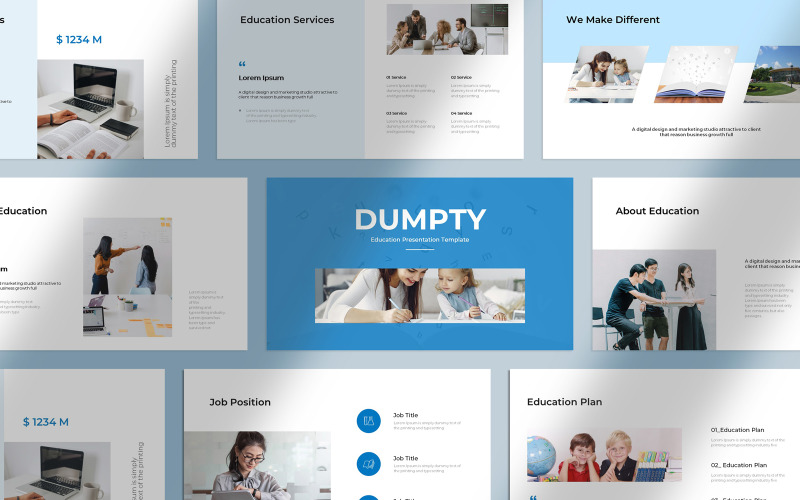 Creative Education Presentation Template PowerPoint Template
