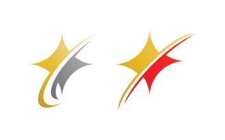 star logo icon, vector template design V2