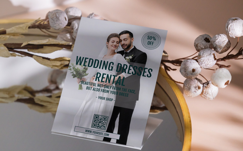 Wedding Dress Rental Flyer Corporate Identity