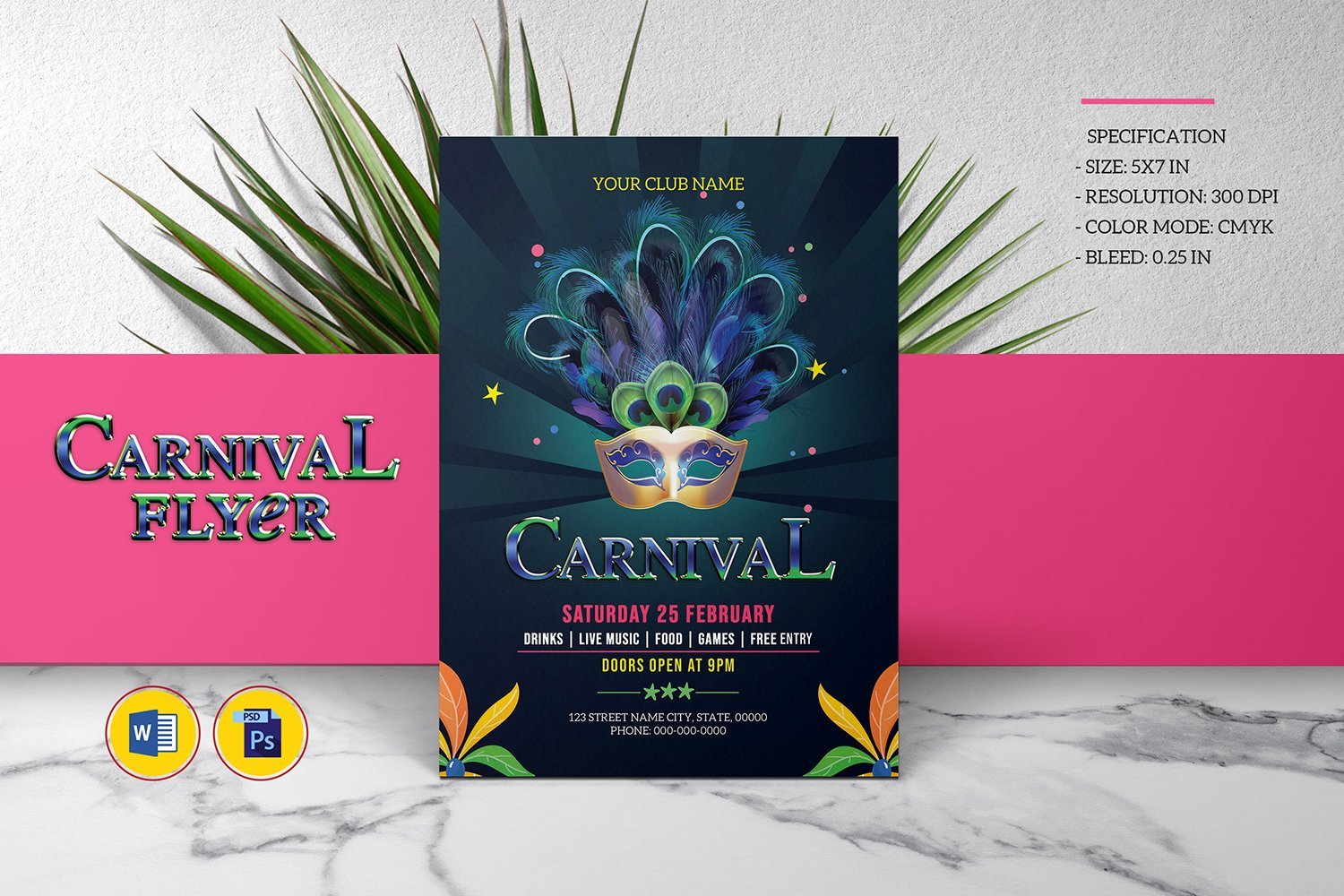 Template #310582 Carnival Flyer Webdesign Template - Logo template Preview