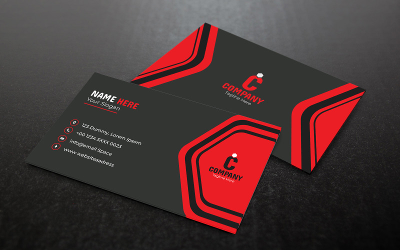 Corporate Minimal Business Card Design Corporate Identity