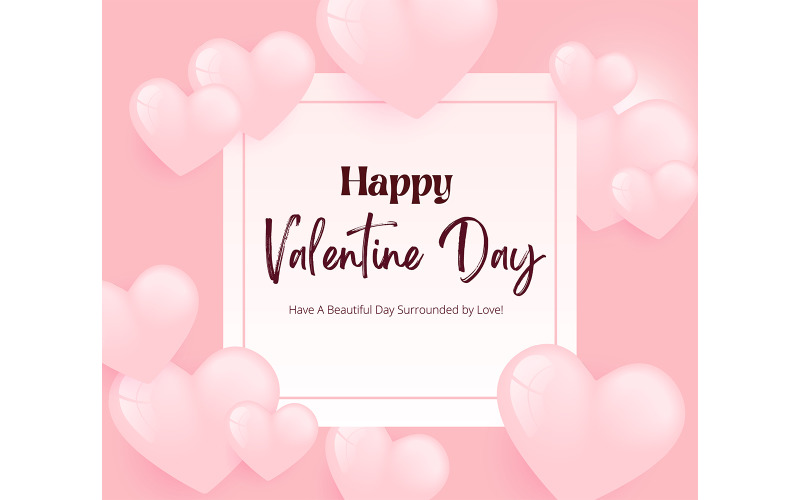 Happy Valentine's Day Premium Banner Social Media
